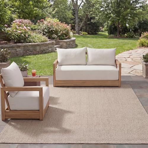 Tapete SAFAVIEH Lavable para Exterior 8' x 10' Beige