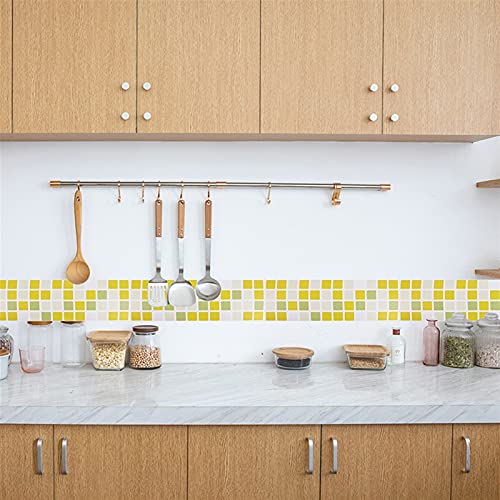 Papel pintado de cintura con cenefa autoadhesiva multicolor para tapar grietas 6