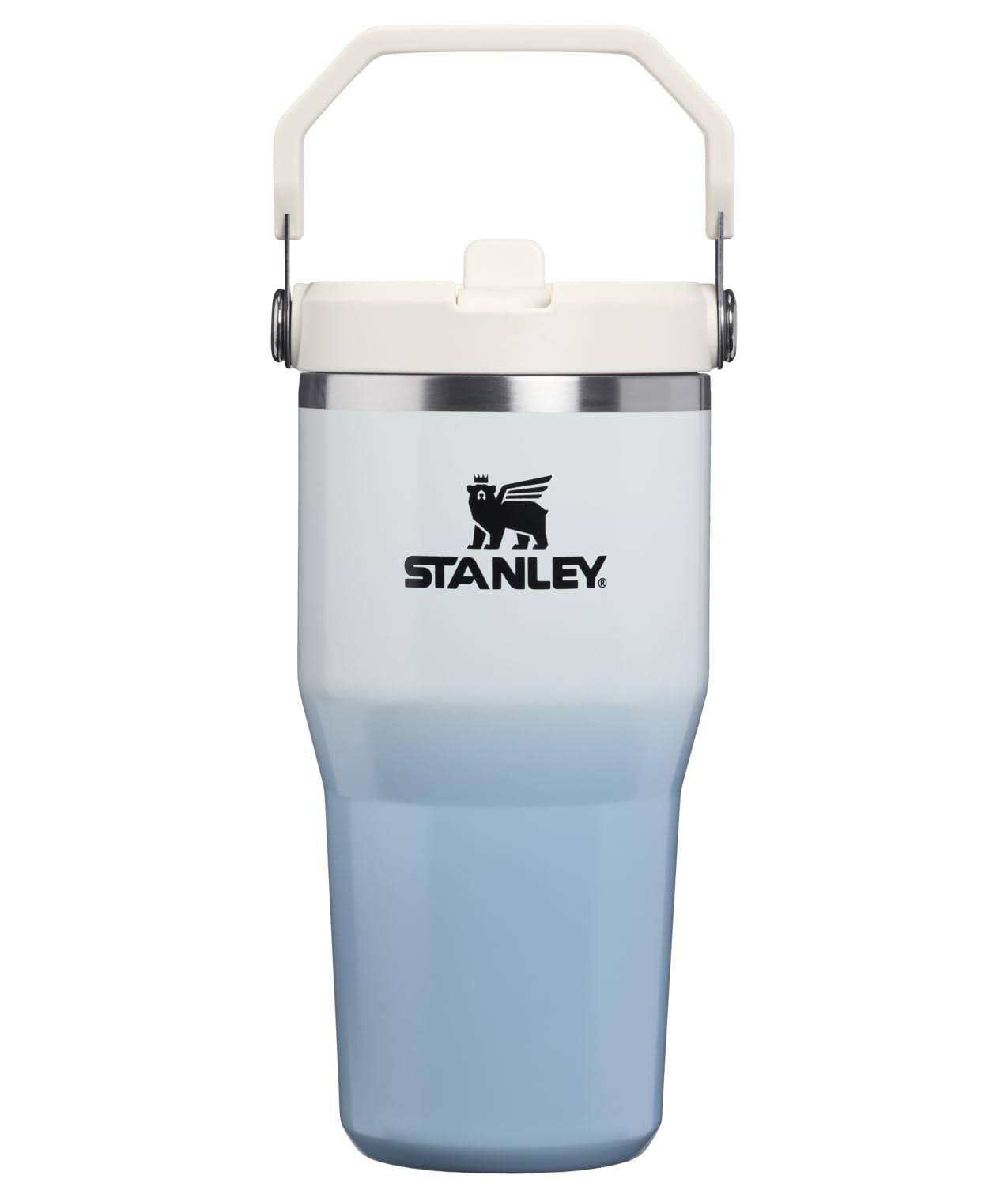 STANLEY IceFlow 2.0 Flip Straw Tumbler, 20 oz, Blue Dream Gradient | Easy Carry Handle | Twist On Lid and Flip Up Straw | Leak Resistant Water Bottle | Insulated Stainless Steel | BPA-Free