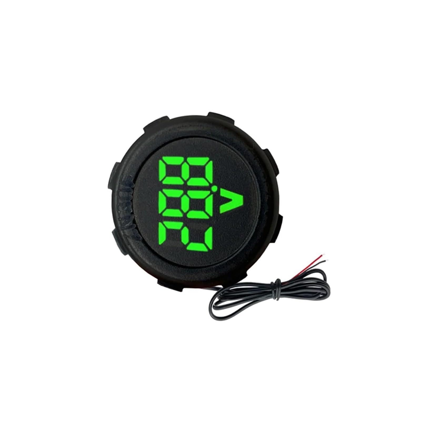 Voltages Testing Tool Round Waterproof Construction 4V to 100V LED Screen for Automotive Equipment Maintenance LED Digital Display Voltmeter