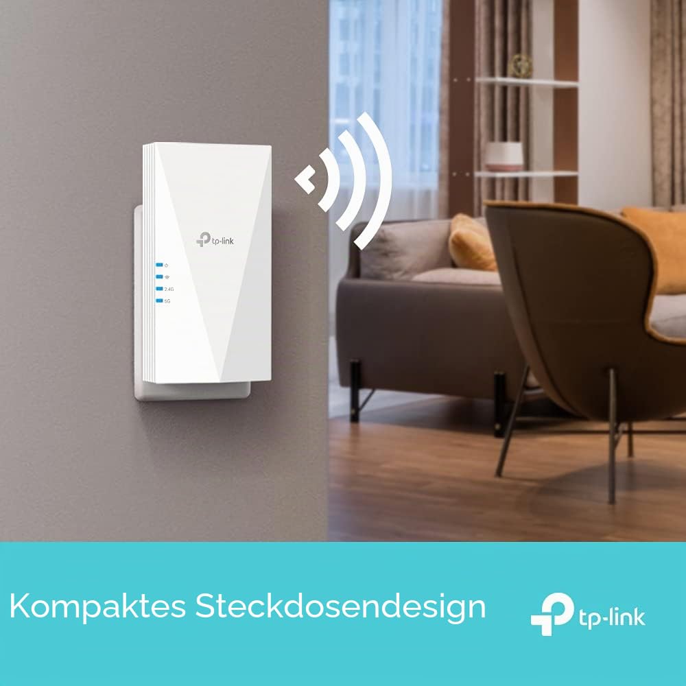 TP-Link Powerline Adapter Set TL-PA7017P KIT & RE500X WiFi 6 WLAN Verstärker Repeater AX1500