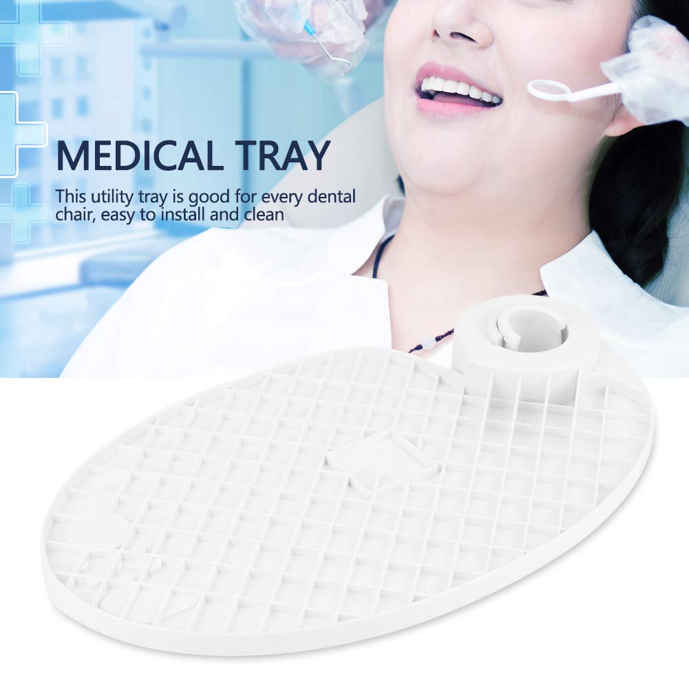 Dental Plastic Tray, White Dental Post Mounted Tray, Professional für Dental Dental Chair
