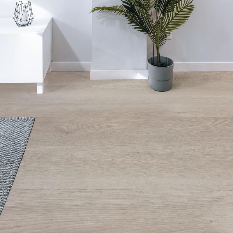 Suelo Laminado | AC5 | 8mm | Colección Elements | Efecto Madera | Tarima Flotante | Resistencia Humedad | Hogar y Comercio (Roble Agua, 1 Caja - 2.40 m²)
