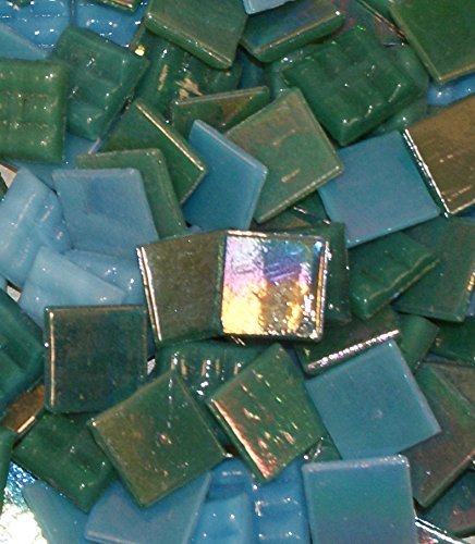 Hakatai Glass Mosaic Tile 5/8” – ½ Pound Ocean Blend FBL06