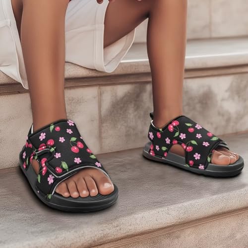 Toddler Boys & Girls Beach/Pool Slides Sandals Kids Water Shoes Open Toe Non Slip PU Sole Adjustable Water Shoes3