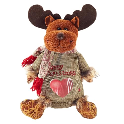 Bolsa De Dulces De Navidad - Bolsa De Manzana De Tela | Gran Capacidad Eco Amigable Linda Muñeca Goody Pouch | Bolsas De Almacenamiento Navideñas Encantadoras Eficientes Para Niños Niños Pequeños