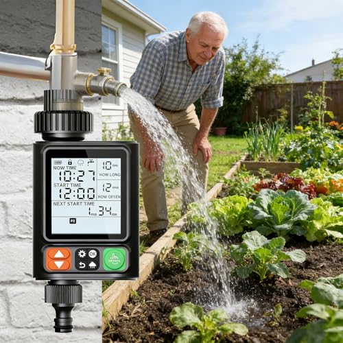 Minuteur d'arrosage intelligent LCD pour programmation précise du jardin - 8