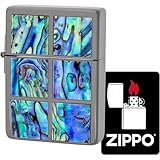 ジッポー(Zippo) ライター 特製ステッカー付き 防風 真鍮製 シェル 両面エッチング 1935レプリカケース ネオブラックメッキ ギフト プレゼント 1935 SquareShell NB