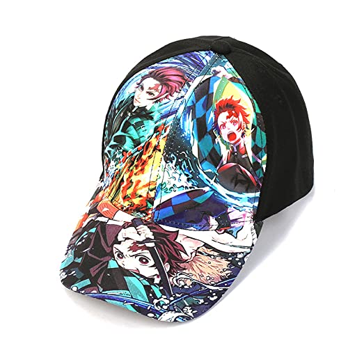 Anime Kamado Tanjiro Kamado Nezuko - Gorra de béisbol ajustable p...