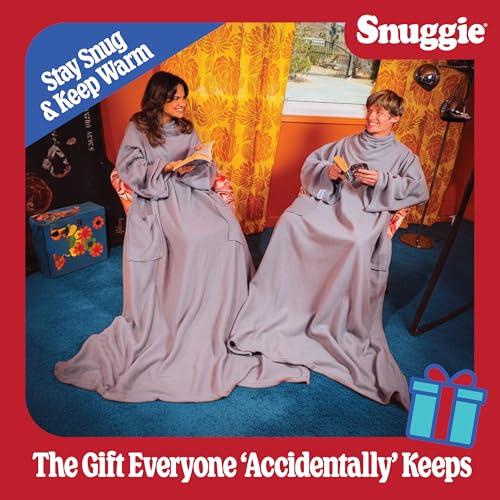 Image of Snuggie The Original Wearable Blanket With Sleeves & Pockets | Cozy Oversized Throw for Adult Men & Women | One Size, 71x54