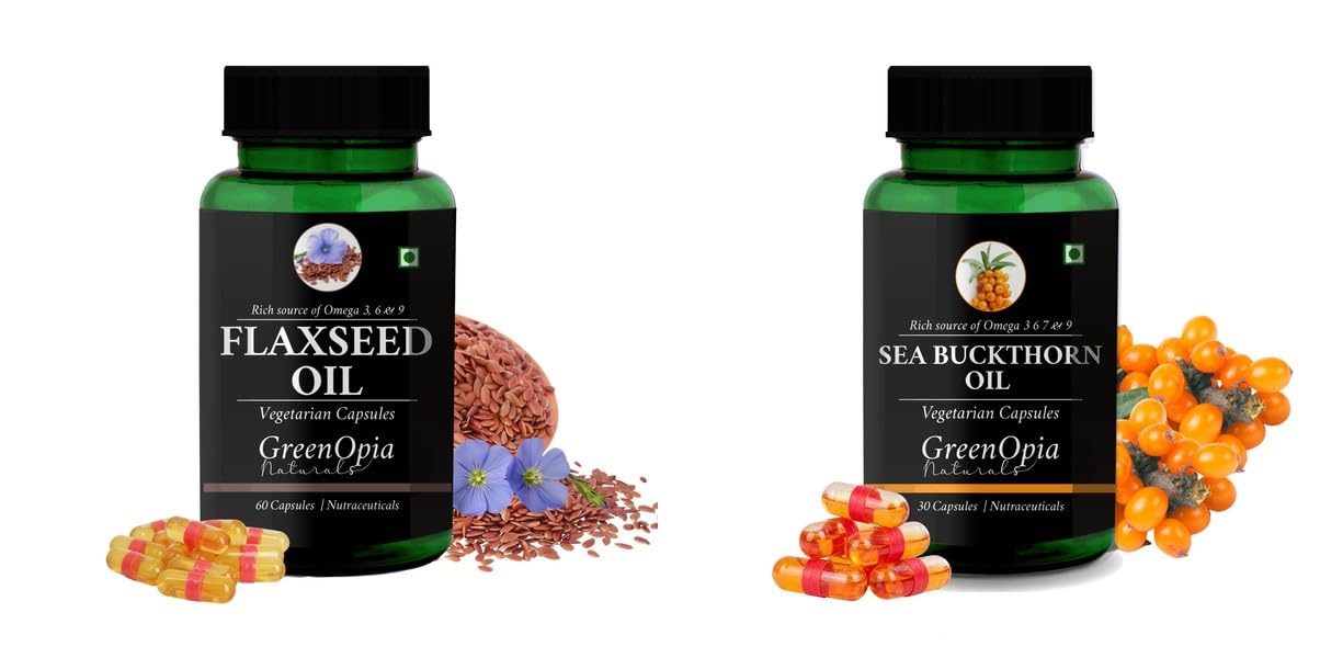 Flax Seed Oil Sea Buckthorn Wellness Daily Vitality 60 CAPSULES-image-23