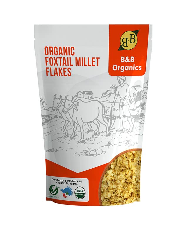 B&B Organics Foxtail Millet Flakes (300g)/ Traditional Millet Flakes/Thinai Aval (B085QK9YYC) Amazon Price History, Amazon Price Tracker