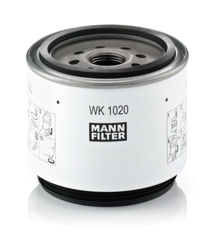 MANN-FILTER, WK 1020 x Filtro de combustible | Para Camiones y autobuses, Protección sistema combustible, Protección inyectores, Combustible limpio, Calidad original OE