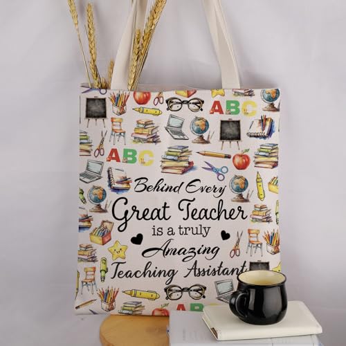 MAOFAED Teaching Assistant Gift Teacher Appreciation Gift Behind Every Great Teacher Is A Truly Amazing Teaching Assistant3