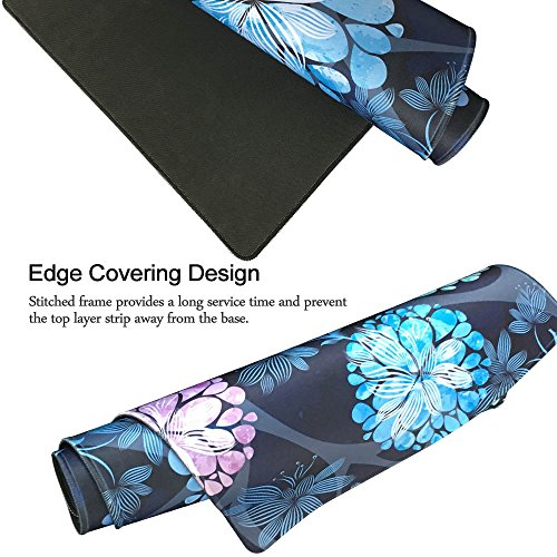 Extra Large Mouse Pad - Floral Design Gaming or Desk Mousepad - 31.5\" x 15.7\"x0.12\'\'(3mm Thick)- XXL Protective Keyboard Desk Mouse Mat for Computer/Laptop-Dandelion - Thumbnail 5