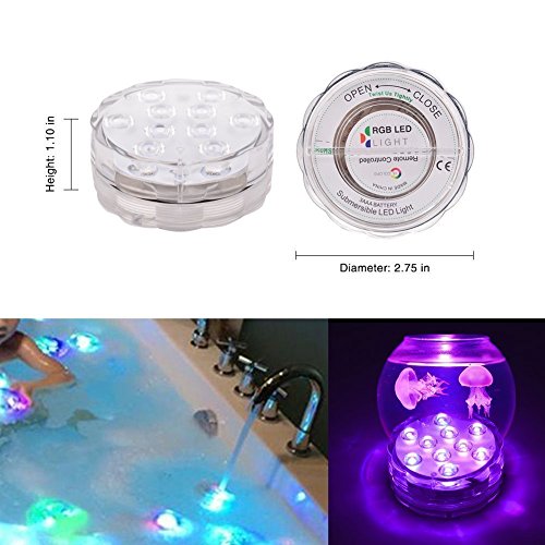 4 Packung Shisha LED Licht 3aaa batteriebetrieben 7cm RGB Multicolors Wasserdichte LED leuchtet Untersetzer mit… – Bild 4