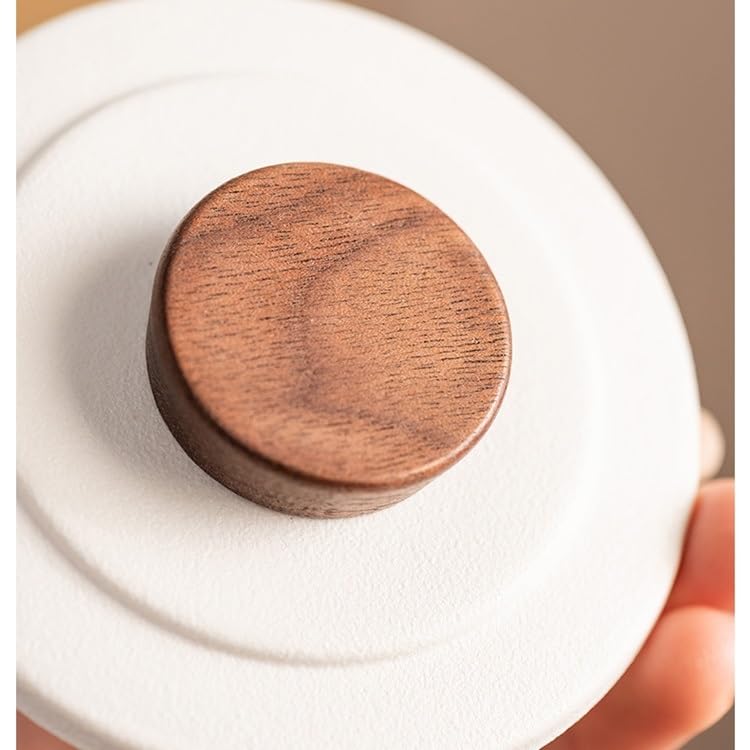 Tasse à thé Tasse à thé en verre filtré avec revêtement en céramique et poignée en ébène Récipient de trempage
