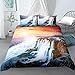 Personalizowana Poszwa Na Kołdrę Z Fotografią Zestaw Pościeli 200 X 200 Cm Alpejski Wodospad Naturalny Krajobraz Chłopiec Dziewczyna Zdjęcie Custom Comforter Cover Set 3D Printed Bedclothes + 2 Pillo
