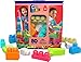 Mega Bloks Building Toys Toddler Blocks, 80-piece Big Building Bag with Storage Bag, Endorsed by Fisher-Price for Ages 1-3 Red [Amazon Exclusive]