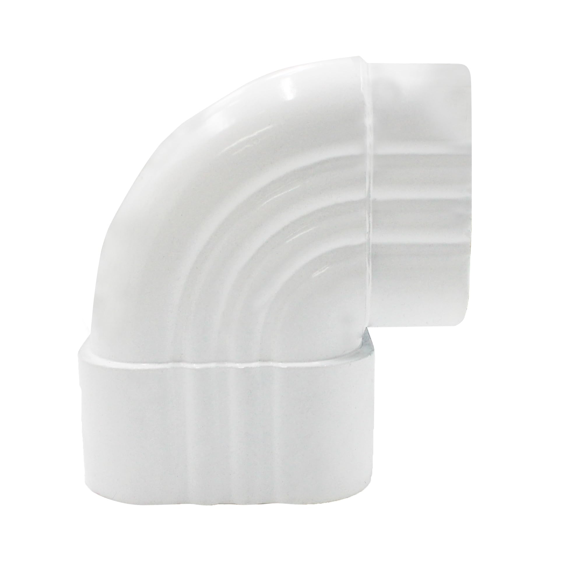 Rsoise 90° Gutter Elbow 2x3Gutter Elbows Roofing Gutter downspout Extension Aluminum Downspout Elbow 2x3 White（1Pcs）