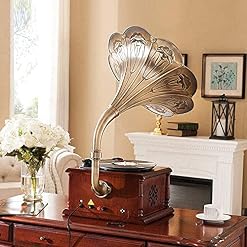 SXLCKJ Gramophone, Gramophone Antique en Bois Massif, rétro Vinyle, phonographe, Multifonction, Bluetooth, CD (Lecteur… - Les Beatles, Paul McCartney, John Lennon, RIngo Starr, George Harrison SXLCKJ Gramophone, Gramophone Antique en Bois Massif, rétro Vinyle, phonographe, Multifonction, Bluetooth, CD (Lecteur… – Image 5