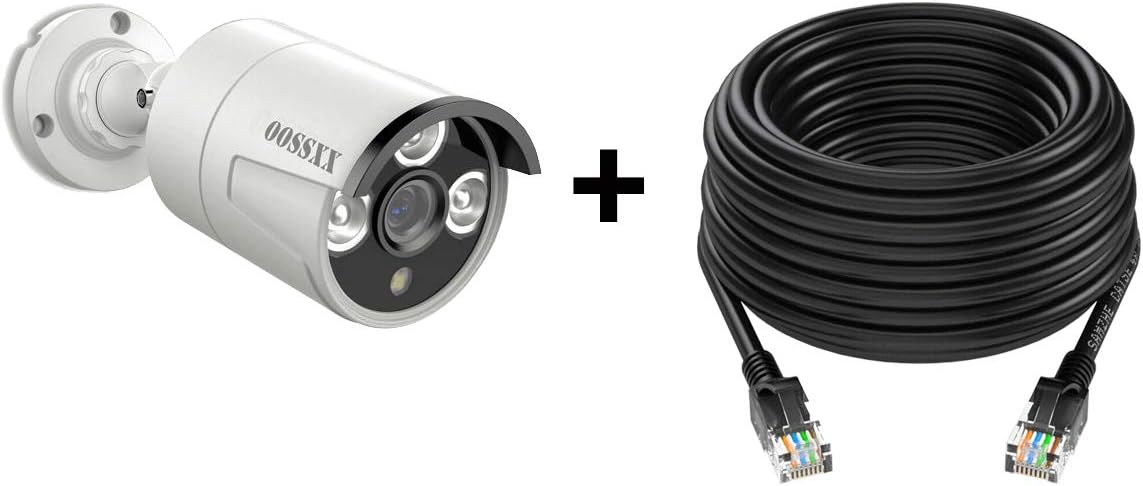 Gеt Sресіаl Prісе {3K 5.0MP & Microphone Inside} OOSSXX Outdoor/Indoor Video Surveillance Security Waterproof Wired POE Camera,Home IP 5MP Camera,Night Vision,Just Extend for OOSSXX POE Kits