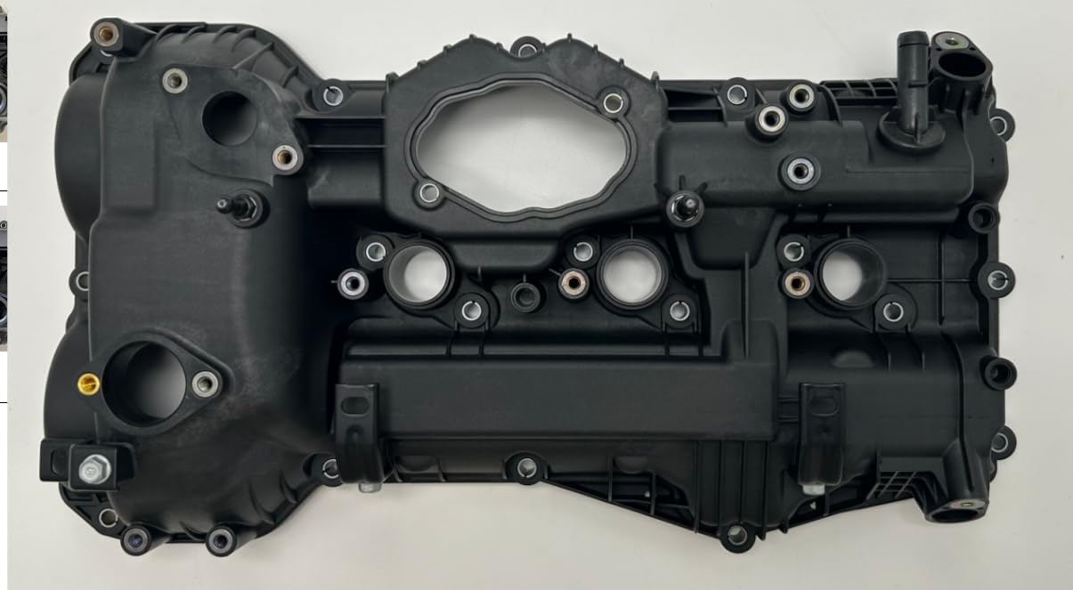Left Rocker & Valve Cover Assembly Black Replacement for Hyundai Santa Fe/XL 2013-18 Kia Sorento 2014-18 Sedona 2015-2018 3.3L V6 22410-3CGC3 224103CGC2