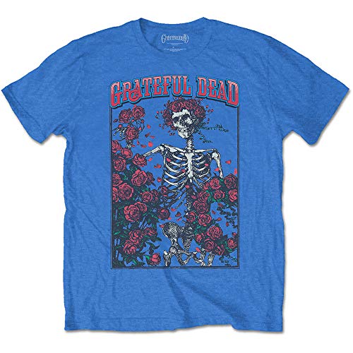 Grateful Dead Bertha & Logo Official Tee T-Shirt Mens Unisex (XX-Large) Blue