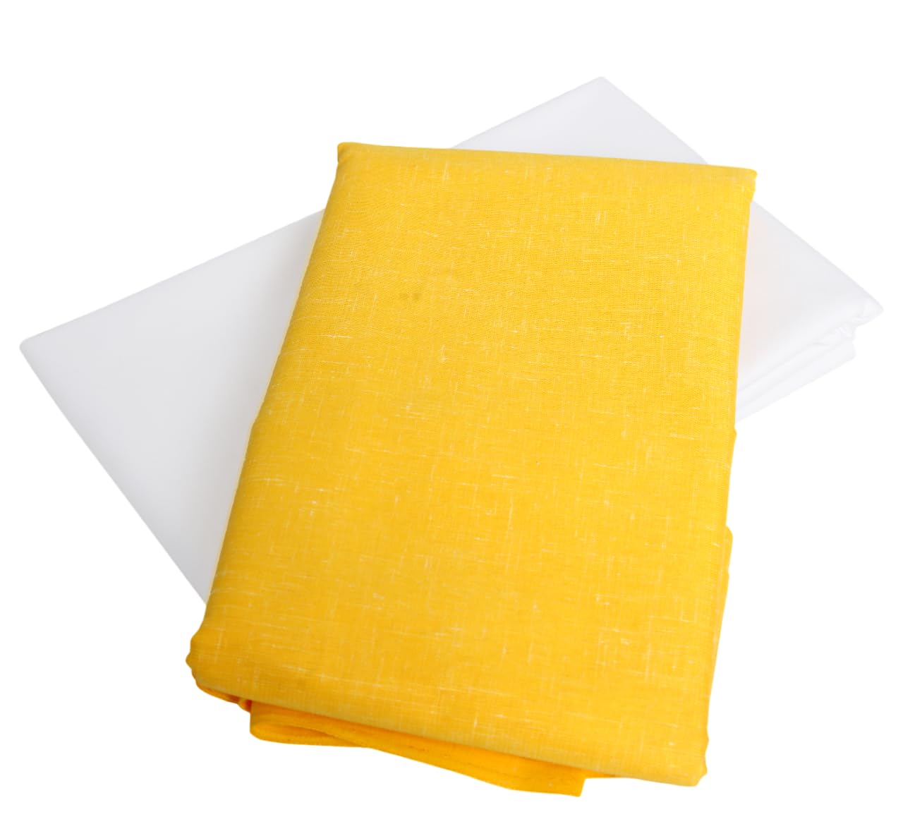 EBADAT Pure Cotton Unstitched Yellow Kurta Pajama Fabric for Men | Kurta Length 2.25 Meter | Pajama Length 2 Meter | Soft & Breathable Ethnic Wear Material-picture-13