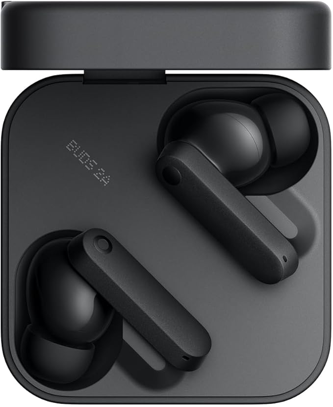 CMF BY NOTHING Buds 2a Auriculares inalambricos Bluetooth,BT5.4 42dB Cancelación Activa de Ruido Auriculares in Ear.35.5H Tiempo de Juego 4micrófonos HD 12.4mm Bio-Fiber Driver Sonido bajo gris oscuro