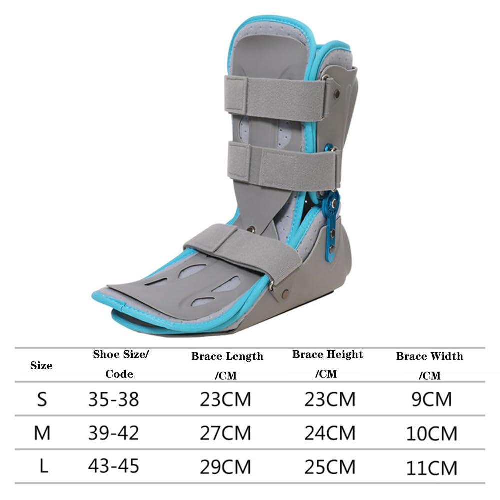 SFKLYU Tobillera Estabilizadora, Pie Caído Ortopédico, Férula para Pie Caído AFO, Soporte Ortopédico para Pie Caído para Caminar y Dormir, Ideal para Fascitis Plantar,Right,L