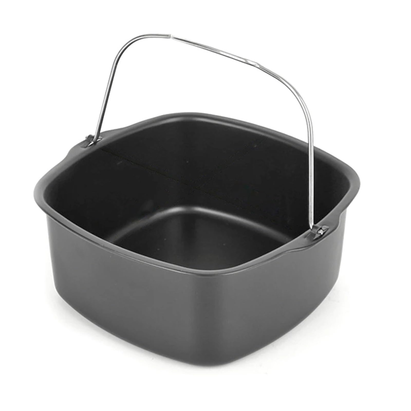 Backblech Nicht-Stick Kuchen Backblech Korb Airfryer for Backen Schüssel Pfanne Air Friteuse Zubehör Backen Korb Pizza Platte Gericht Topf Backformen(7 inch 16.5cm Tray)