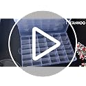 2/4 Pack 36 Grid Plastic Organizer Box with Dividers – Clear Small Craft Storage Container and Bead Organizer Box for Jewelry, DIY, Nail Art, Fishing Tackle, Small Parts (4 Pack)