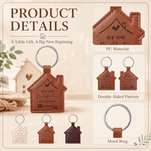 Image of Inbagi 20 Pcs New Home Keychain Bulk Welcome Gifts