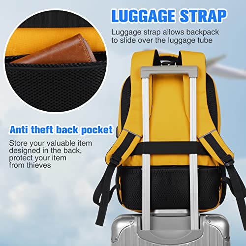Image of Paude Backpack for School, Laptop, Teens 15.6 Inch College Backpack for University, Business, Work, Travel - Orange