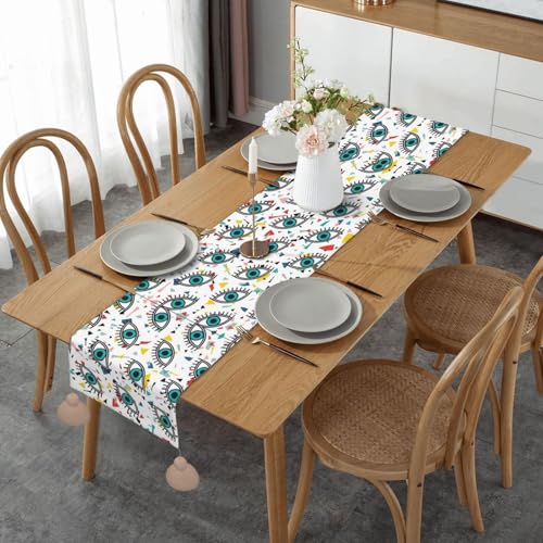 Chemin de table de Noël de qualité supérieure à pompons