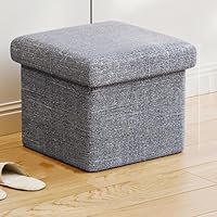 Amazon｜THLD スツール 収納 ボックススツール ネイビー 収納ボックス