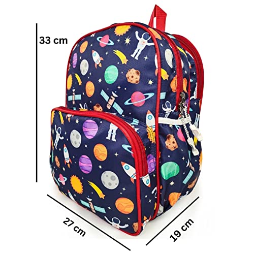 ANNACREATIONS Stylish Space School Backpack Polyester School Bag For Kids Pack Of 1 Pc - Image 5