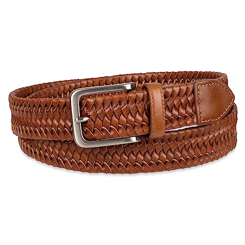 Tommy Bahama Men's Stretch Leather Braid Belt2