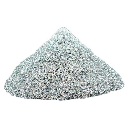 CRAFT BASKET® Premium Waterproof Epoxy Grout Glitter (3 Colours), Sparkle for Tile & Stone Joint, Glitter for Epoxy Grout (Bright Silver, 500 g)