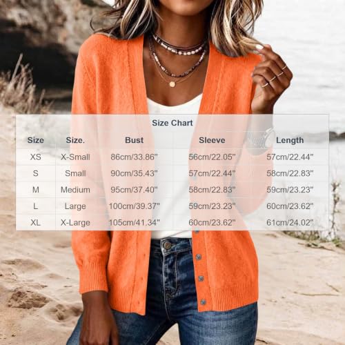 Cardigan Sweaters for Women V Neck Long Sleeve Knit Cardigans Shrug - image 4