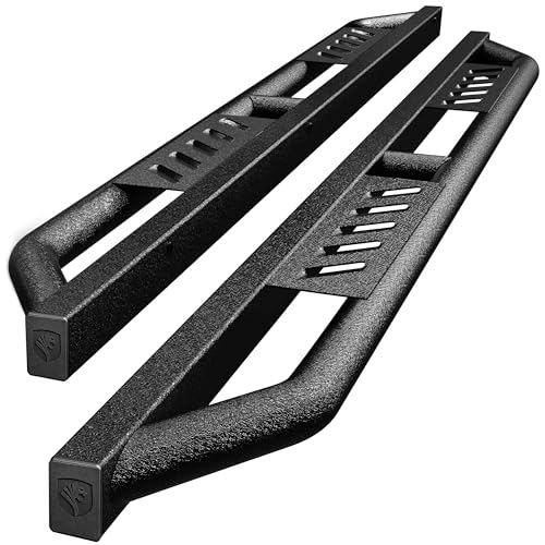 Tyger Auto Trax Side Steps Compatible with 2018-2024 Jeep Wrangler JL 4-Door (Fits 21-24 4xe; Not Fit JK) | TG-TX7J27118 | Textured Black Drop Step Rail Running Board