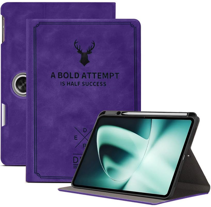 Robustrion Cover for OnePlus Pad Cover with Pencil Holder, Deer Patten Flip Case Cover for OnePlus Pad 11.61 inch 2023, Support Auto Sleep Wake - Purple (B0C69G7Q17) Amazon Price History, Amazon Price Tracker