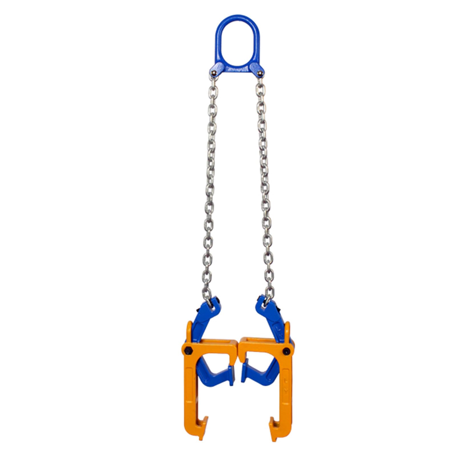 AZHANGYB Chain Sling Double Leg with Grab Hooks, Chain Slings for Lifting 1 Ton Capacity, G80 Alloy Steel Chain Sling for Cargo Security Towing and Handling