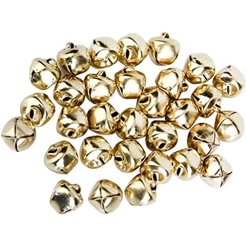 Metallglocken Fuer DIY 100pcs 10mm Gold Cover