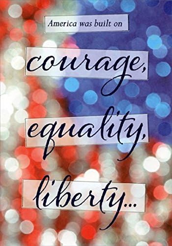 America Built on Courage: Military/Soldier - Designer Greetings Thank You Card