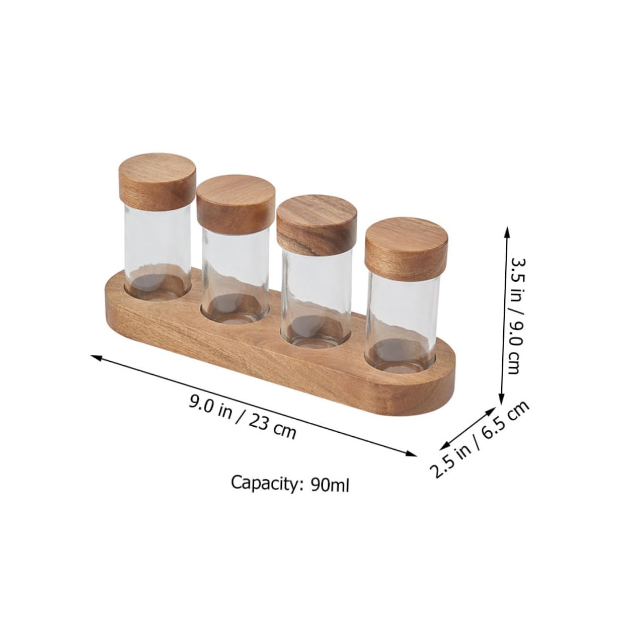 CONGARTENO 1 Set Salt Storage Holder Empty Jars Coffee Bean Storage Jar Spice Jar Candy Tube Spices Jars Condiment Containers Seasoning Jar Condiment Jars Single Dose Coffee Bean Glass