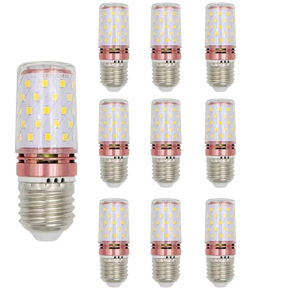 Paquete de 2/10 bombillas LED de maíz E27, bombilla LED de maíz de 16 W equivalente a 150 vatios, iluminación de maíz luz diurna blanca 6000 K 1600 lúmenes no regulable, bombilla LED de bajo consumo