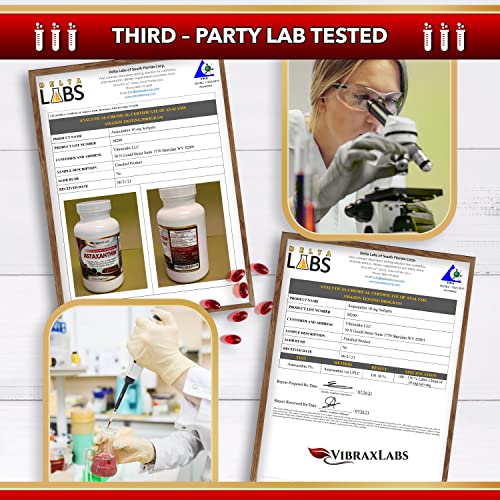 Astaxanthin 10Mg Supplement/Best Pure Antioxidant From Microalgae, Helps Skin Care & Eye, Arthritic Joints, Healthy Aging, Boosting Energy, 120 Non-Gmo Softgels - Premium Astaxanthin Supplements #TOP3