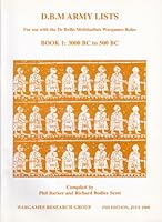 D.B.M. ARMY LISTS For Use with the De Bellis Multitudinis Wargames Rules BOOK 1: 3000 BC to 500 BC B0041PXM28 Book Cover